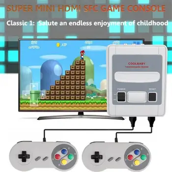 2020 uue Super SNES SFC Mini Pere TV Video Game Console Retro AV Out Sisseehitatud 620 Mängud traadiga gamepad mäng draiverid