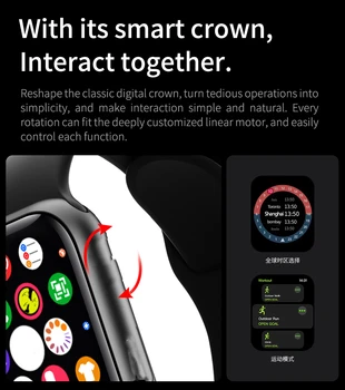 Cobrafly UP6 Smart Watch Mehed 1.75 tolline Ekraan, Bluetooth Kõne 1GB Mälu Muusika Watch 6 Veekindel Bänd PK 6. Seeria IWO 13 W26