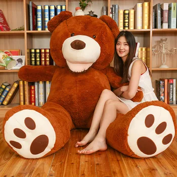 Teddy Karu Suur-Ameerika Hiiglane Karu Nahka Teddy Bear Mantel Hea Kvaliteediga Factary Hind Pehmed Mänguasjad Tüdrukutele