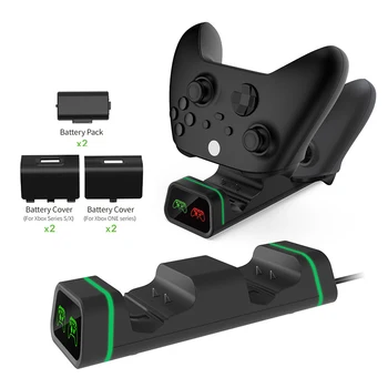 Xbox-One/One D/X Dual Kontroller Laadija Staatus Ekraan Laadimise Dock Station 2 Laetav Aku